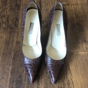 Prada crocodile heels